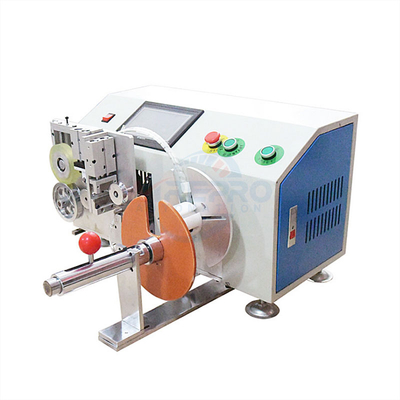 Winding cable measuring and small slitter wire spool rewinding and tying bundling machine